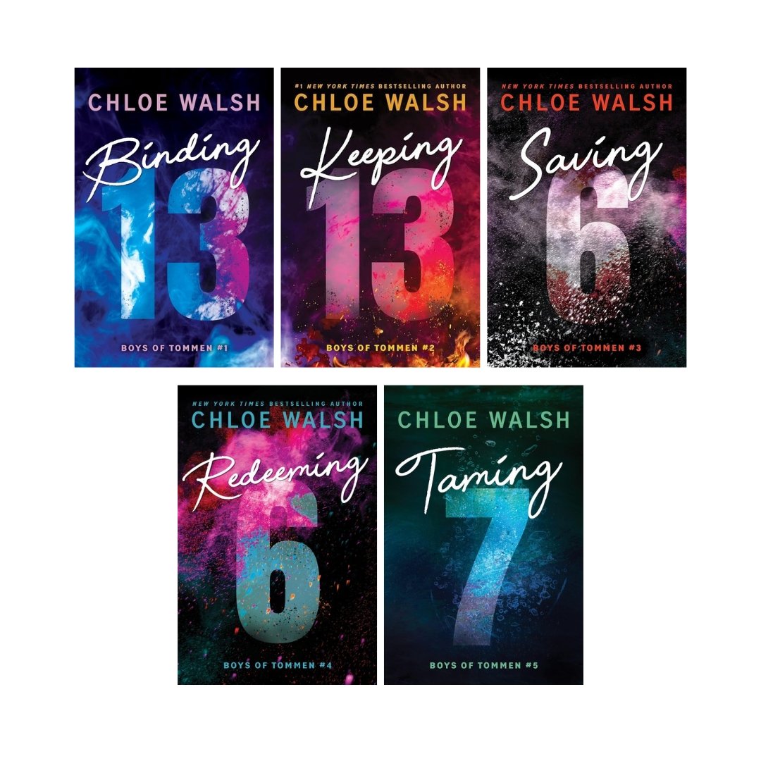 Boys of Tommen Series by Chloe Walsh (Binding 13 + Keeping 13 + Saving 6 + Redeeming 6 + Taming 7)