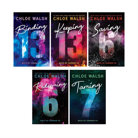 Boys of Tommen Series by Chloe Walsh (Binding 13 + Keeping 13 + Saving 6 + Redeeming 6 + Taming 7)