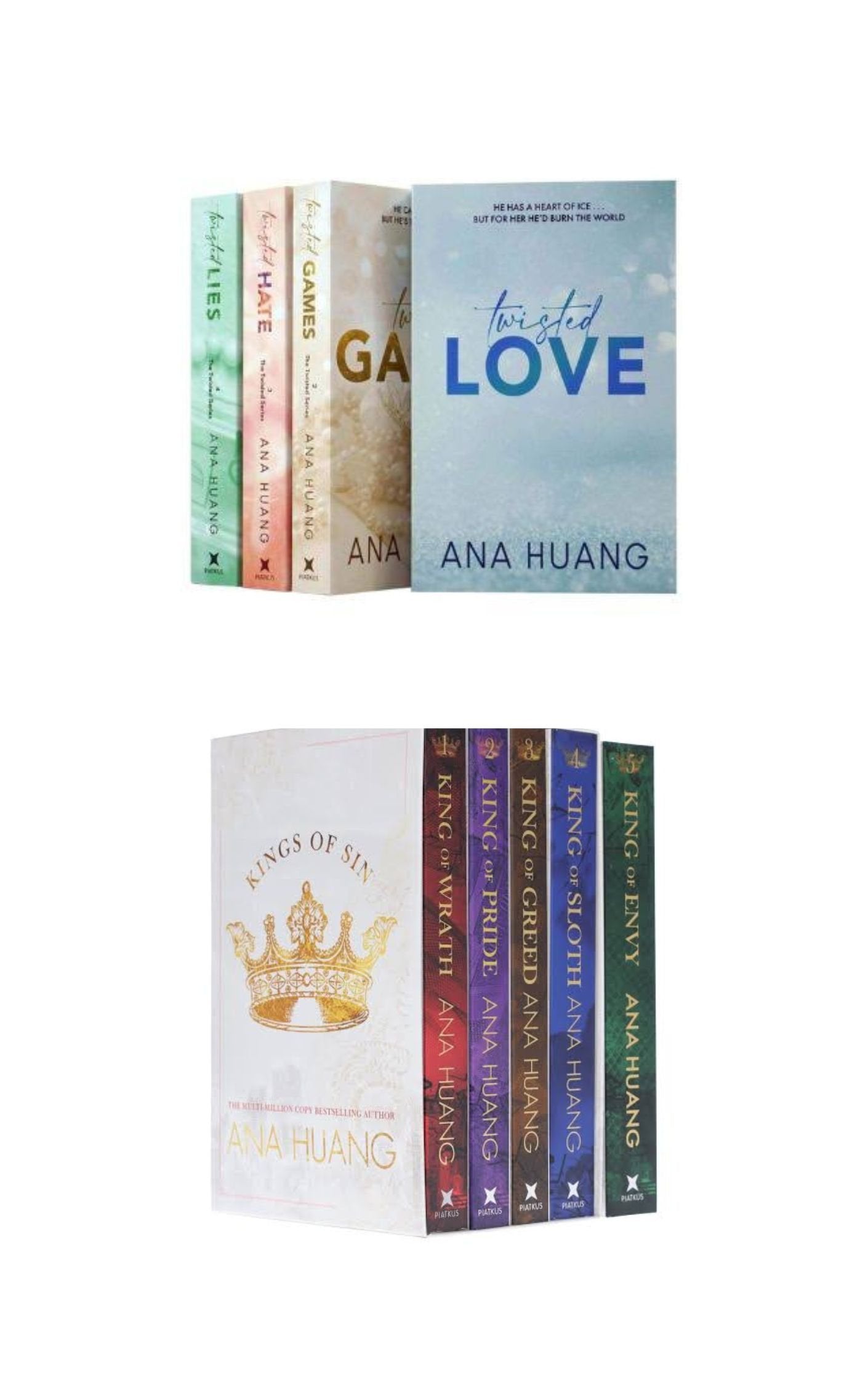 Twisted Series + King of Sin Series (Complete Series - 9 Books Set) by Ana Huang