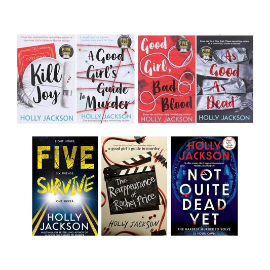 Holly Jackson Book Set (7 Books Collection) – A Good Girl’s Guide to Murder Series + Five Survive + The Reappearance of Rachel Price + Not Quite Dead Yet
