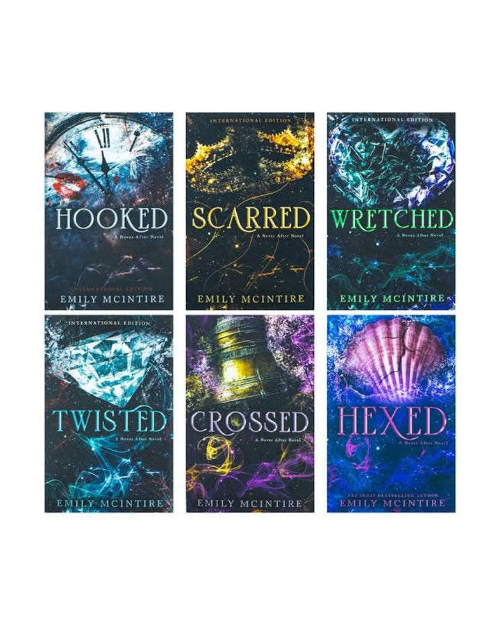 Never After Series (Hooked, Scarred, Wretched, Twisted, Crossed, Hexed) by Emily McIntire – Complete 6 Book Set