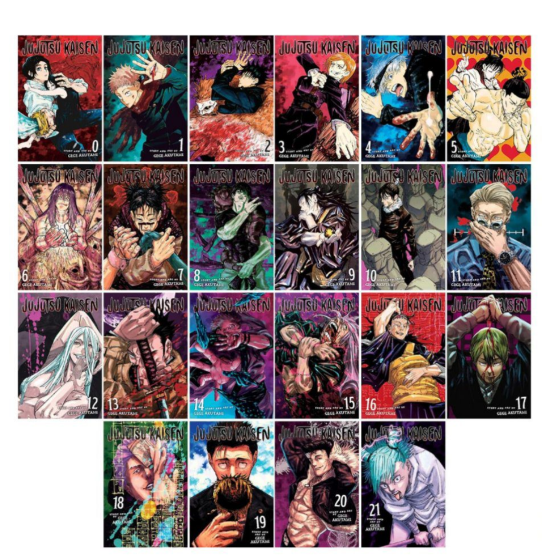 Jujustu Kaisen Vol. 1 to 21 box set