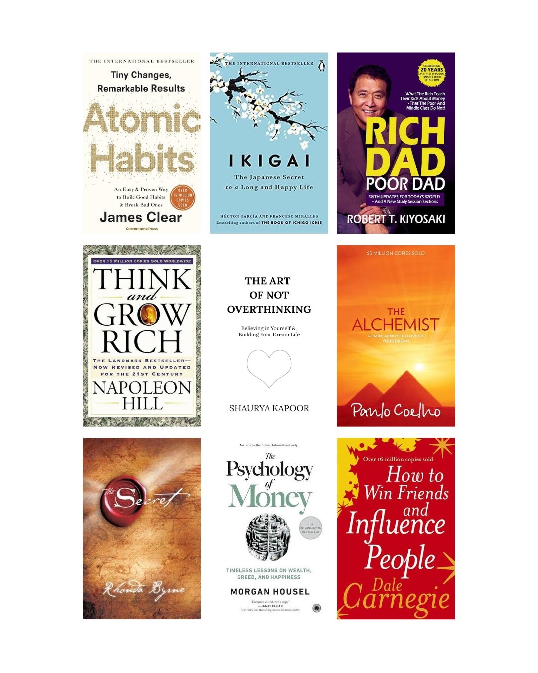 Self-Help &amp; Success Books Combo (9 Books Set) | Paperback