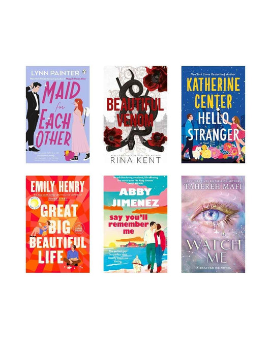 Romantic &amp; Thrilling Books Combo : 6 Paperback | Cash on Delivery | Free Bookmarks