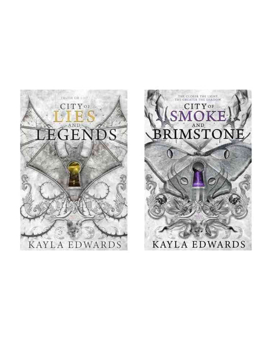 City of Lies and Legends &amp; City of Smoke and Brimstone by Kayla Edwards (House of Devils Series) | Cash on Delivery | Free Bookmarks