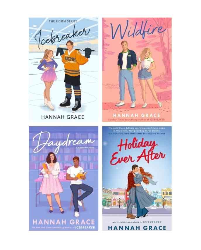 Hannah Grace 4-Book Bundle:  (Maple Hill Series) Icebreaker, Wildfire, Daydream, Holiday Ever After