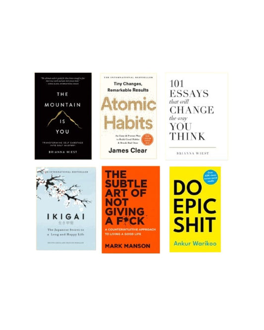 Bestseller Self-Help Books 6-Book Collection for Personal Growth