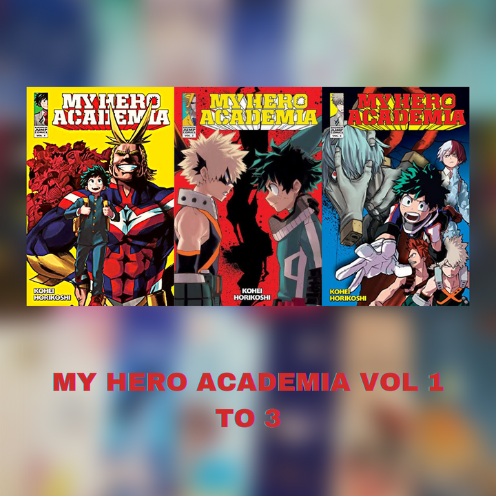 My Hero Academia Volume 1, 2 &3 (English)