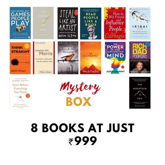 Mystery box of 8 bestselling books at just ₹999
