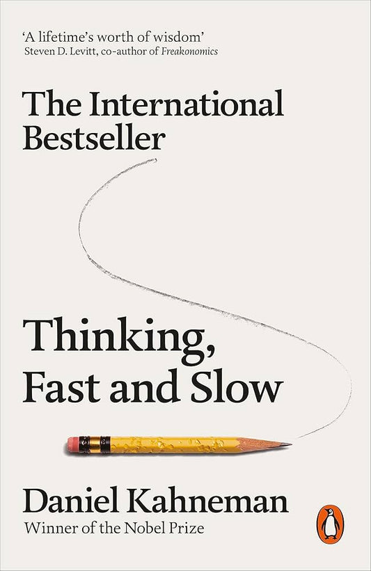 Thinking, Fast and Slow by Daniel Kahneman (Paperback | Psychology, Self-Help, Decision Making)