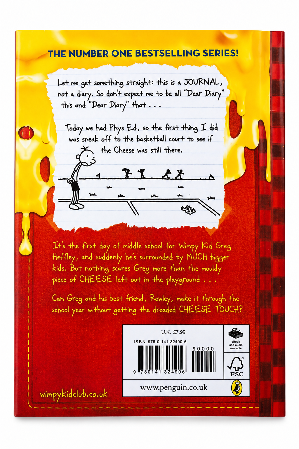 Diary of a Wimpy Kid (Book 1) – Jeff Kinney | Special Cheese-Dipped Edition | English Paperback