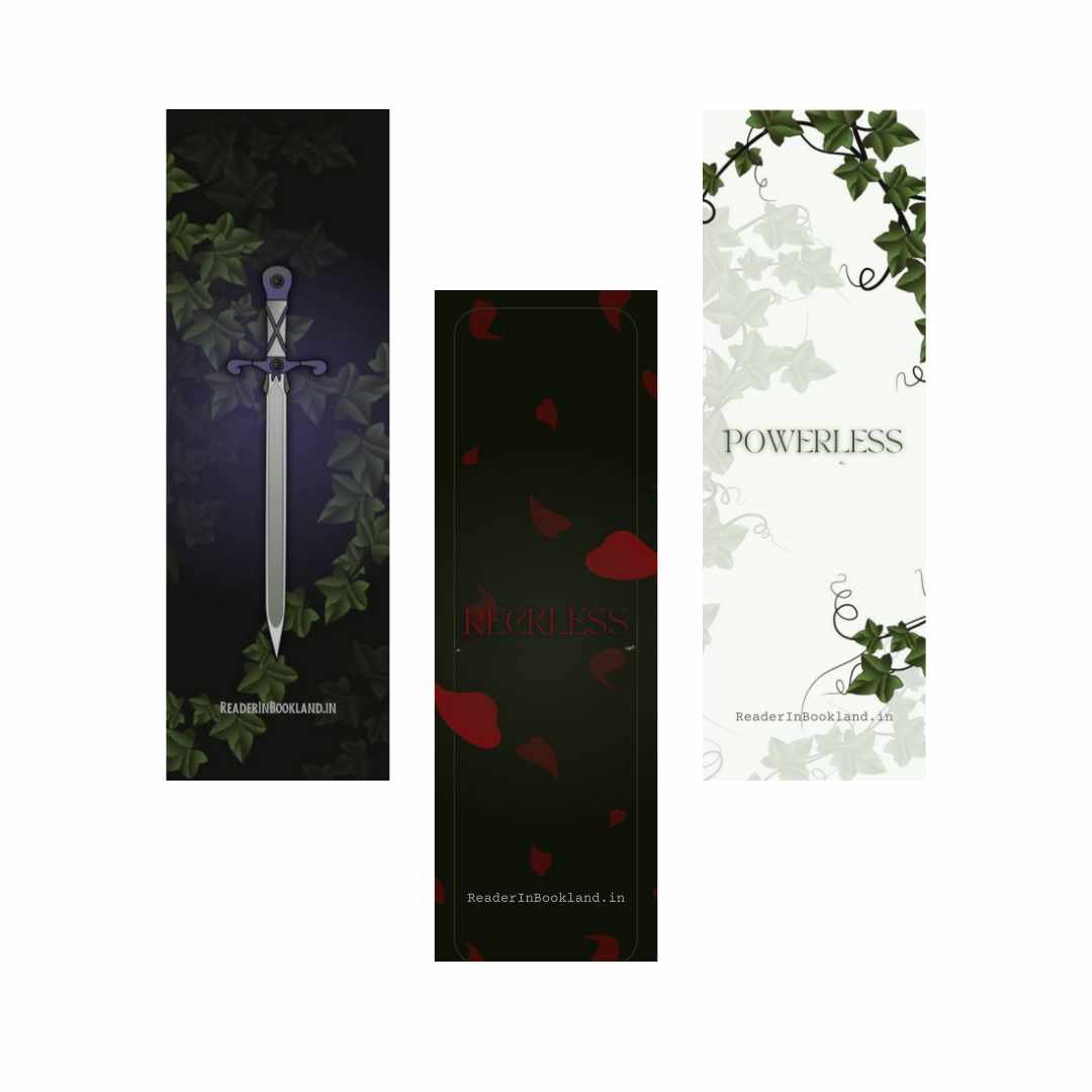 Powerless Trilogy 3 Bookmarks - Powerless + Reckless + Powerfull