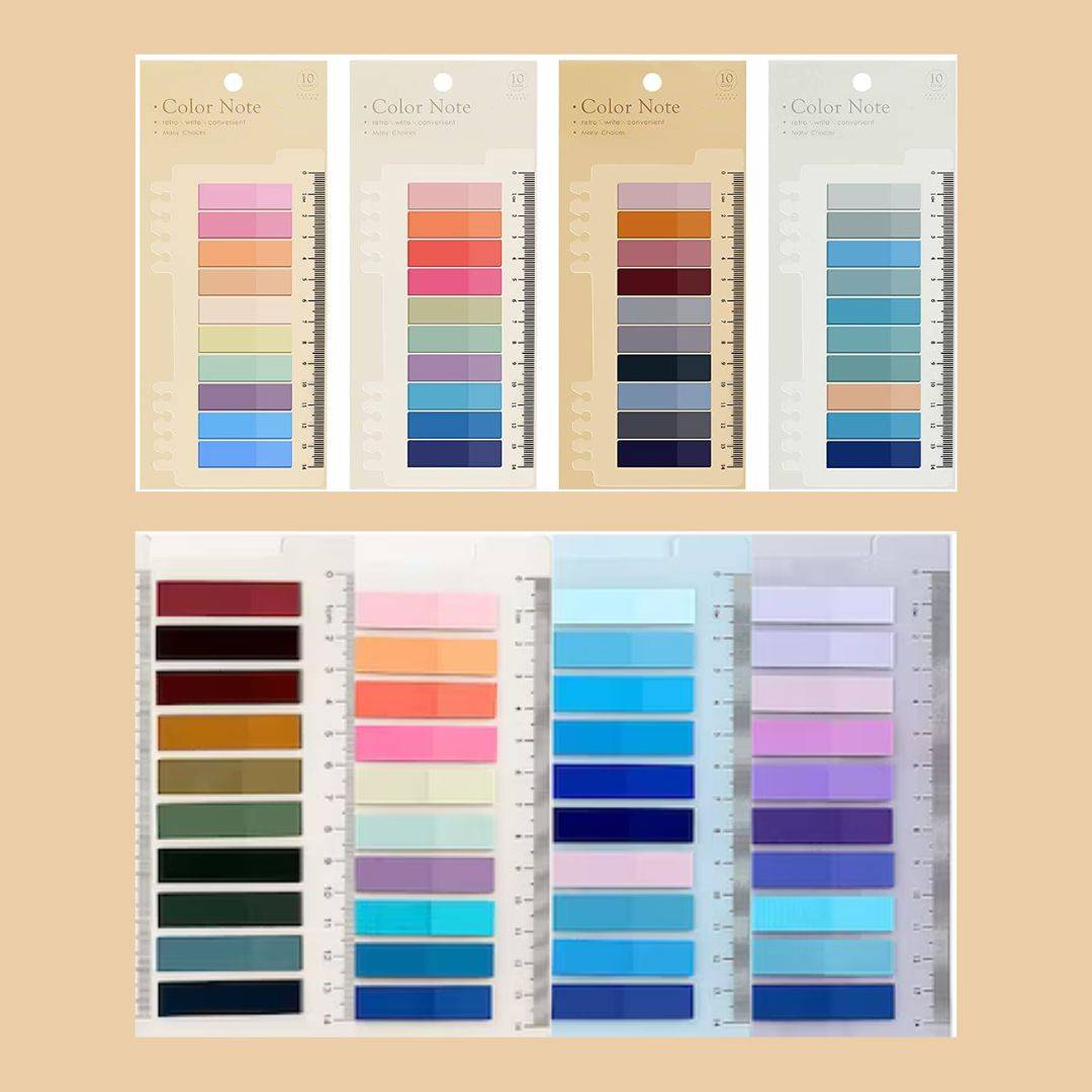 Multi-coloured sticky note - doted (100 Pcs/Pack)