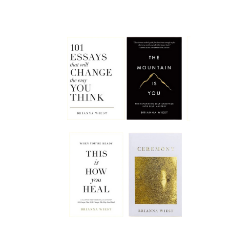 101 Essays That Will Change the Way You Think + The Mountain Is You + This Is How You Heal + Ceremony – Brianna Wiest 4 Books Combo