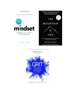 Mindset & Personal Growth Book Combo: Mindset + The Mountain Is You + Grit | Self-Improvement & Motivation Books Set