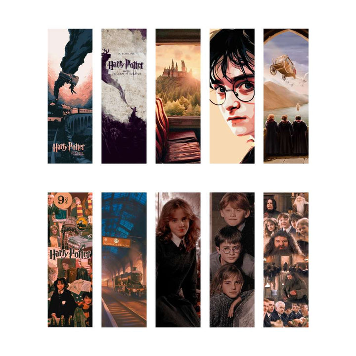 Set of 10 Harry Potter Bookmarks - Reader in Bookland