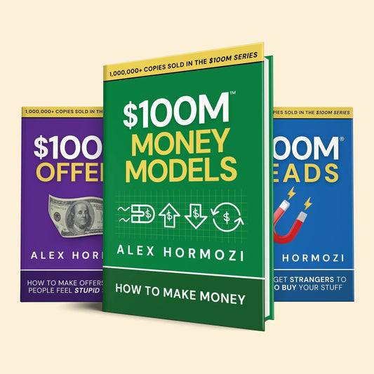 Alex Hormozi Book Combo (Set of 3) – $100M Offers, $100M Leads & $100M Money Models | Business, Marketing & Entrepreneurship Books