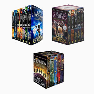Rick Riordan Complete Collection – Percy Jackson, Heroes of Olympus & Trials of Apollo (15 Books Set)