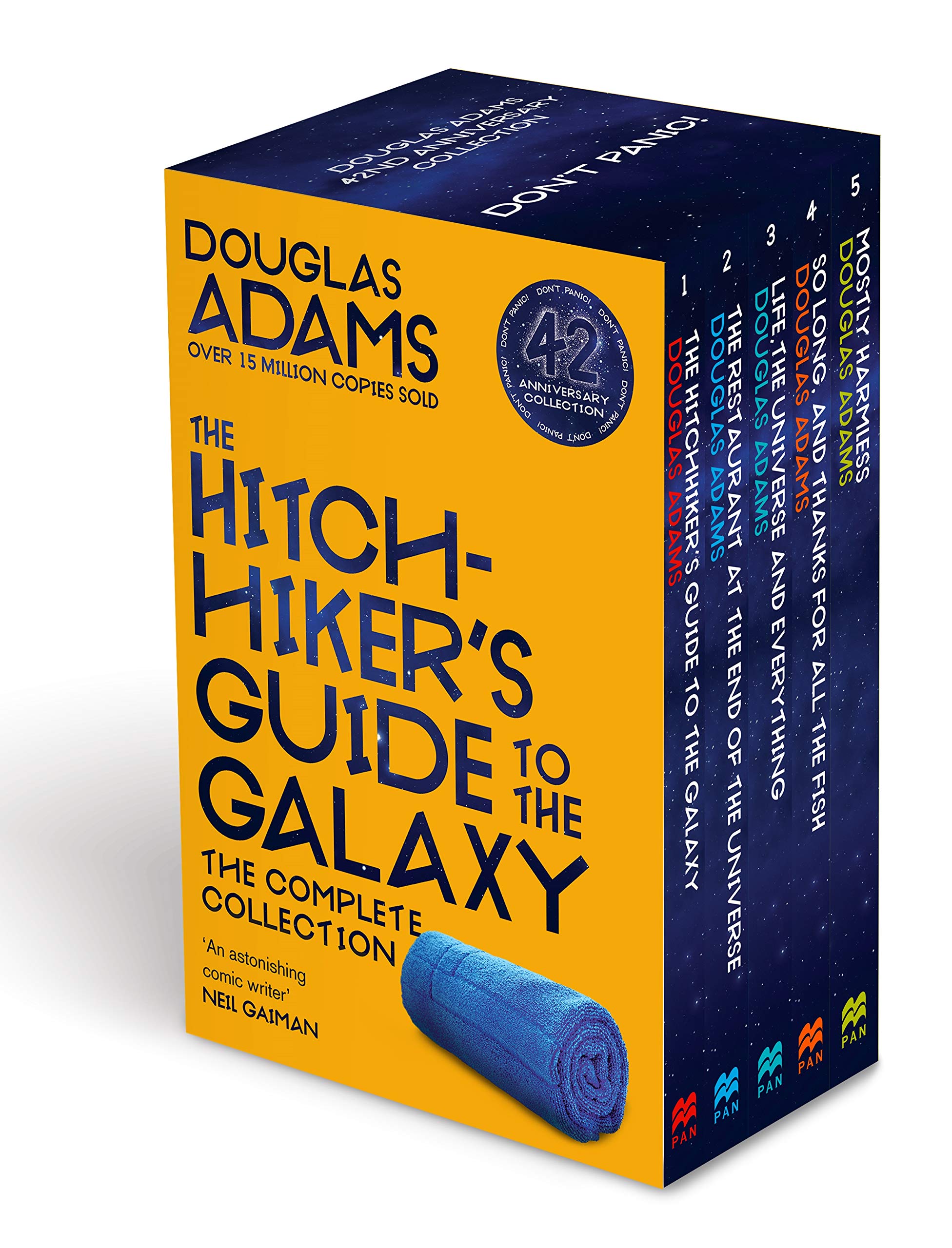 The Hitchhiker’s Guide to the Galaxy – Complete Collection Box Set by Douglas Adams (5 Books, Anniversary Edition)