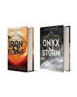 Iron Flame + Onyx Storm Hardcover Set by Rebecca Yarros – Special Edition Hardback Books – Fantasy Romance Series