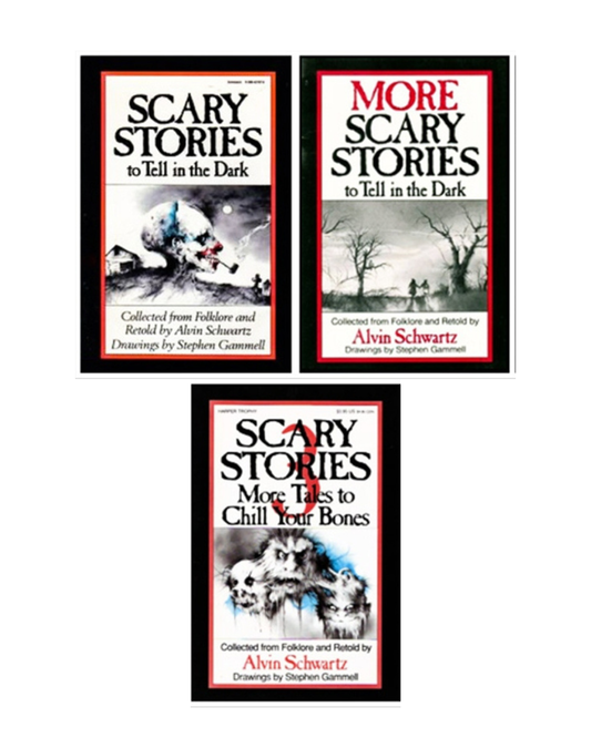 Scary Stories to Tell in the Dark – Complete 3 Book Collection by Alvin Schwartz